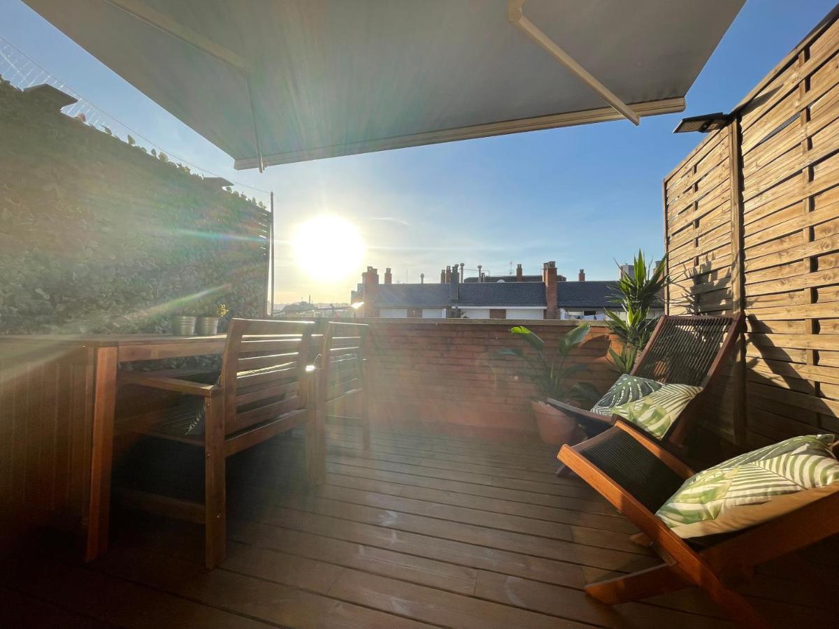 Barcelona Penthouse Private Terrace Sustainable Stay Keyless Access Bagian luar foto